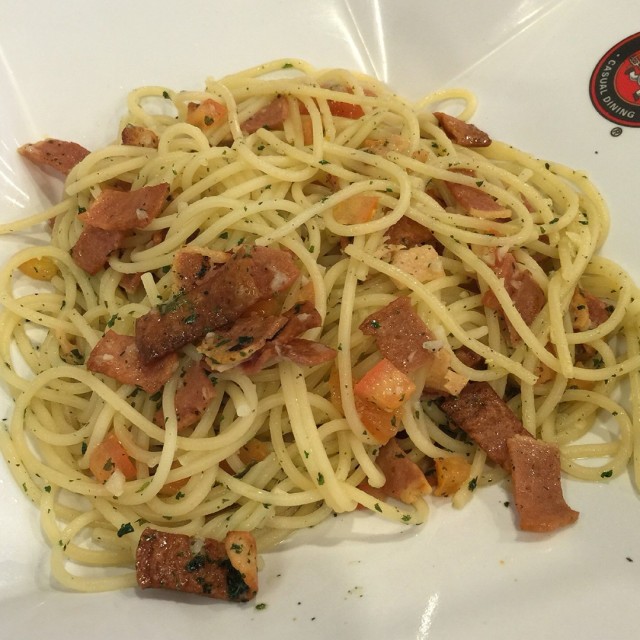 Turkey Bacon Aglio Olio