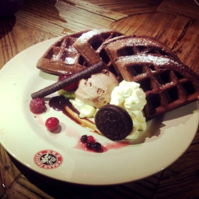 chocolate waffle