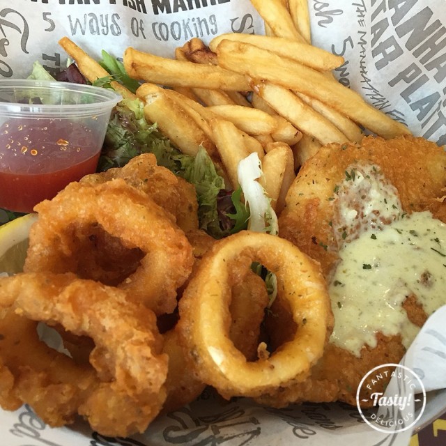 Fish & chips & calamari