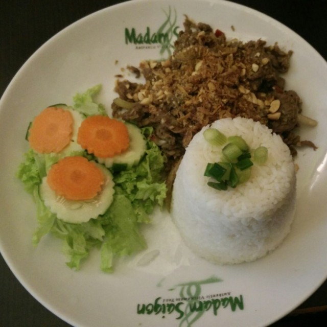 stir fried lemon grass beef