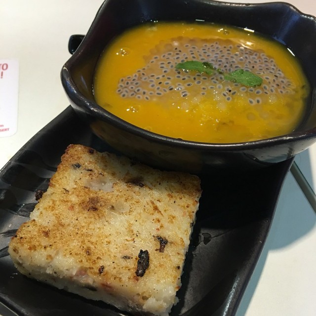 Yam Cake & Mango Sago