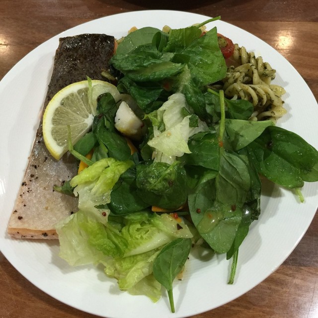 Salmon with 2 Salads