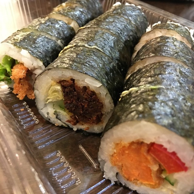 Sweet Potato, Korean Chilli Pork, Soft Shell Crab