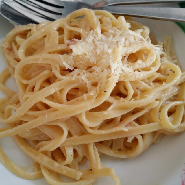 Traditional Carbonara Linguine