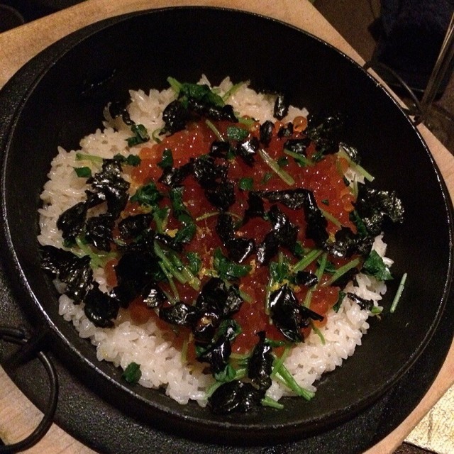 燻製鮭魚卵釜飯