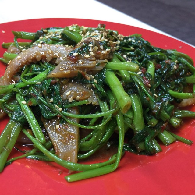 Cuttlefish Kangkong