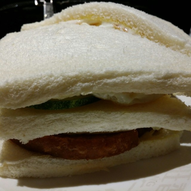 Luncheon Meat and Egg Sandwich