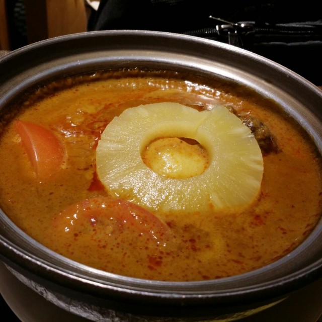 Curry Beef Brisket Hot Pot with Rice