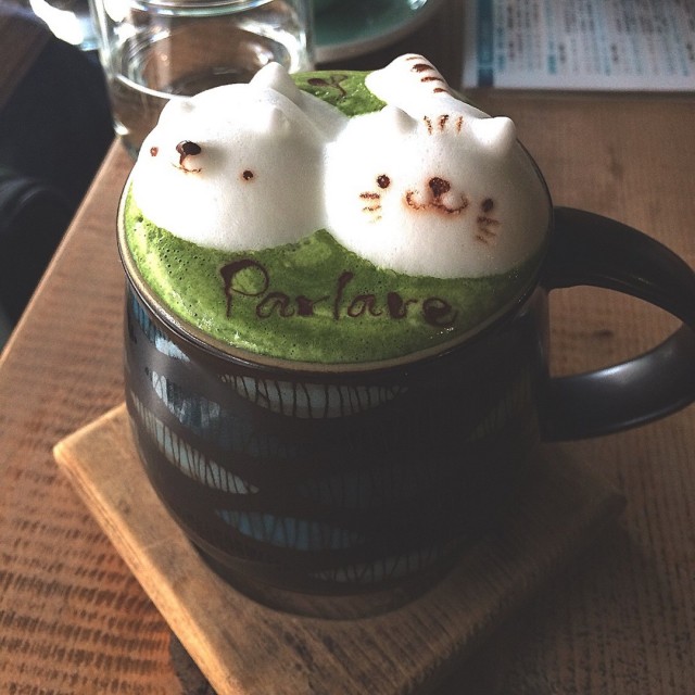 抹茶愛好者大推，濃郁香醇、偏苦不甜，立體小熊拉花+20