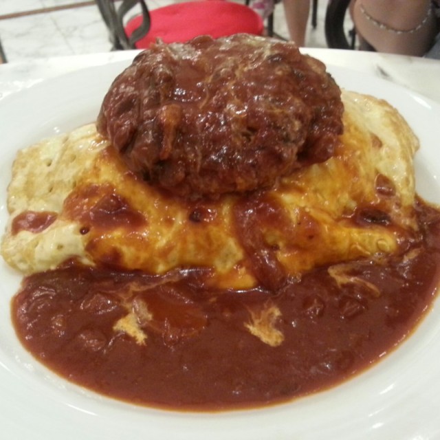 漢堡扒蛋奄列飯