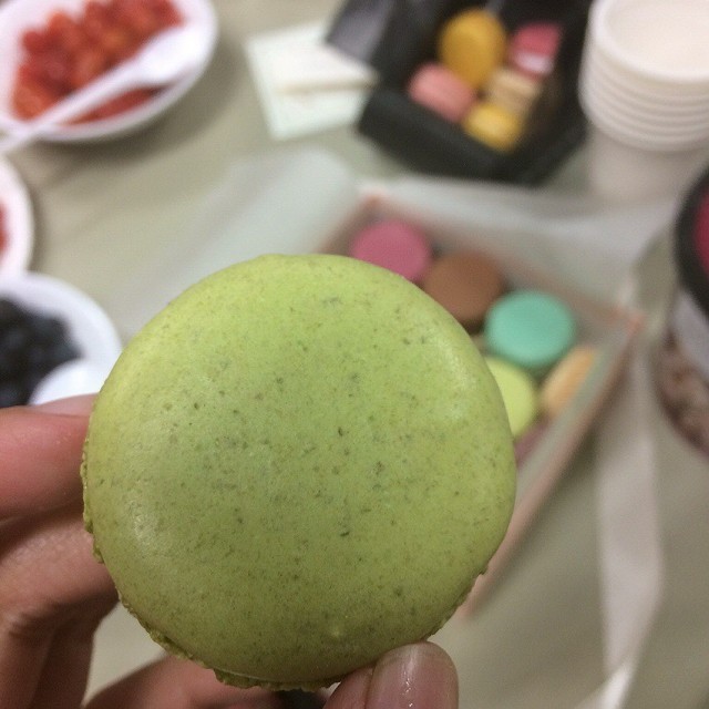 Pistachio Macarons