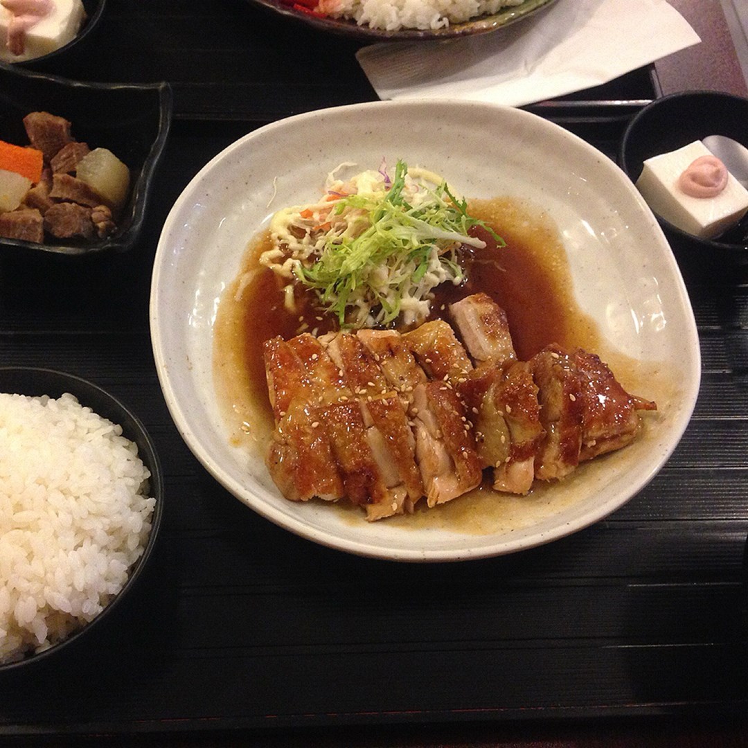 照烧鸡扒定食