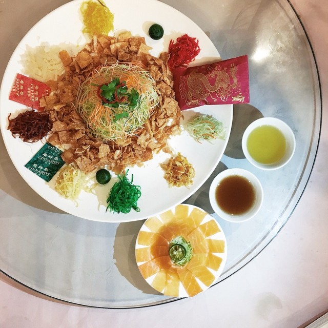 Vegetarian Salmon Yu Sheng