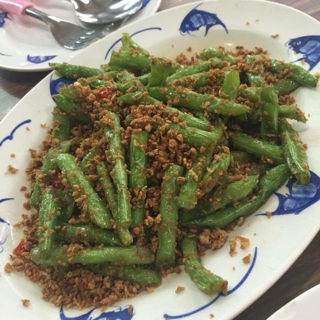 String Beans with Dried Shrimp