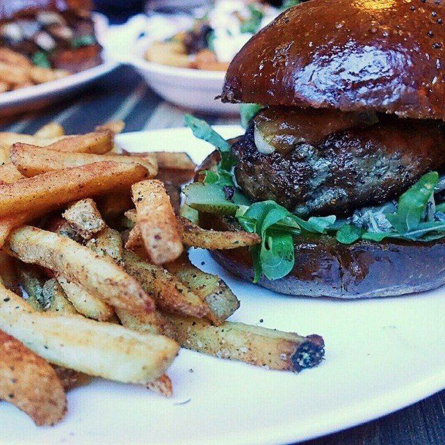 Truffled mushroom burger
