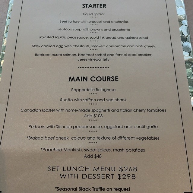 食物不错,歺厅装潢很一般,感觉不似高级歺厅,service also not up to the standard