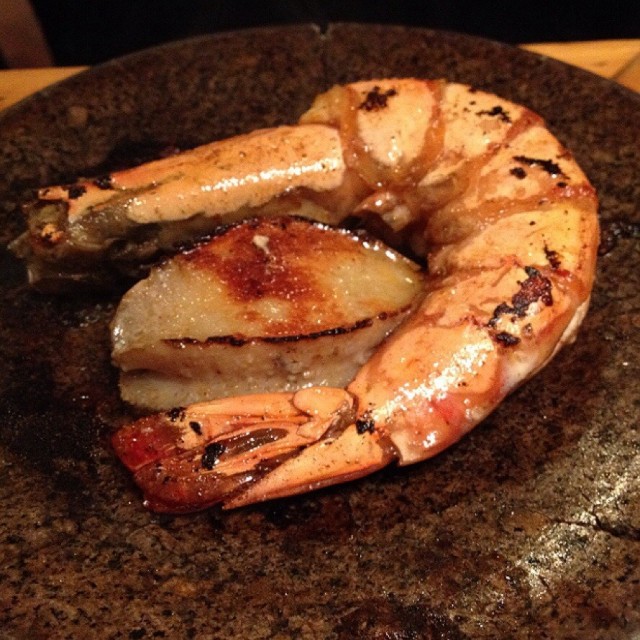 Stone Grill Abalone + Prawn