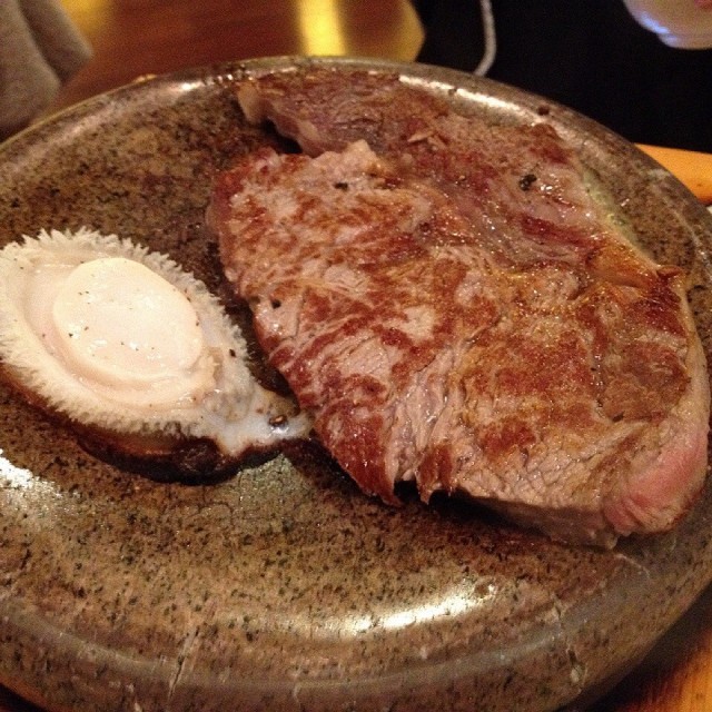 Stone Grill (Abalone + Rib eye)