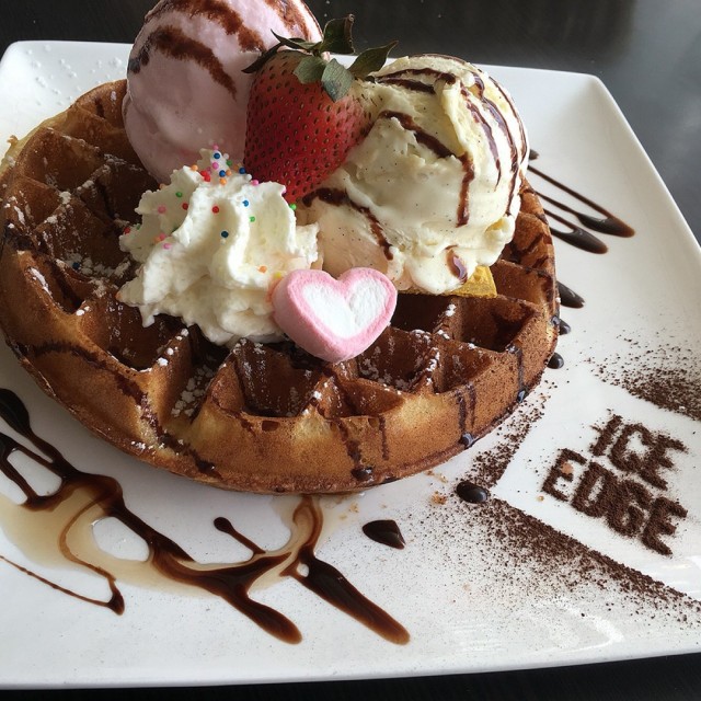 Waffles With Ice Cream