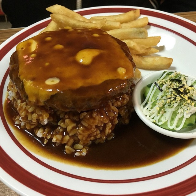 多蜜醬起司漢堡排飯