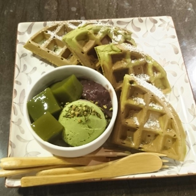鬆餅很好吃！