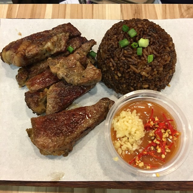Heart Attack Fried Rice with steak