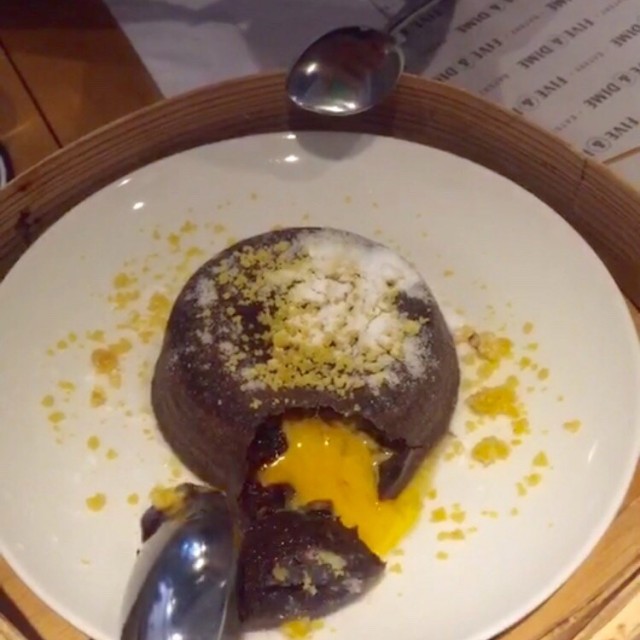 Molten Chocolate Salted Egg Lava Cake