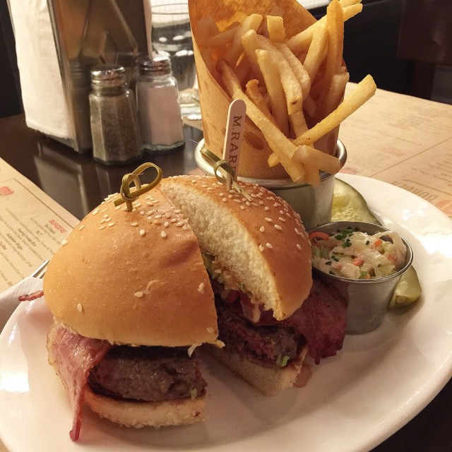 BLT burger combo