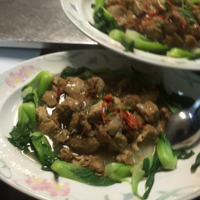 Monkey Head Mushroom with Xiao Bai Chai