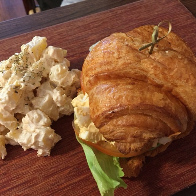 Egg Mayo Crossiant Sandwich