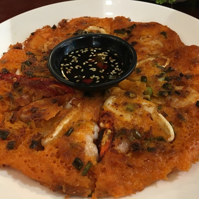 Kimchi Seafood Pancake