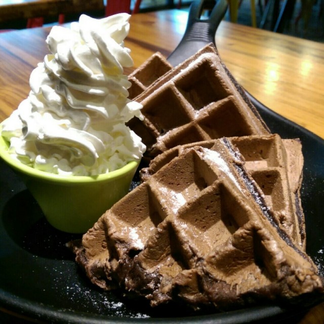 麻糬巧克力鬆餅