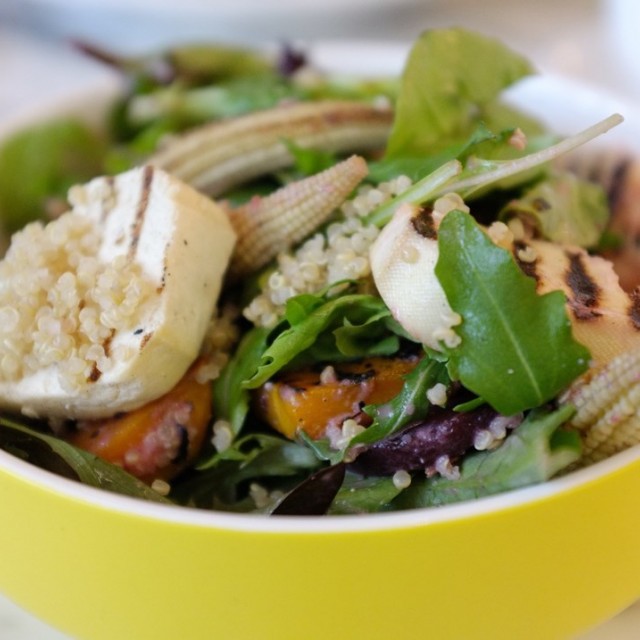 Tofu pumpkin salad