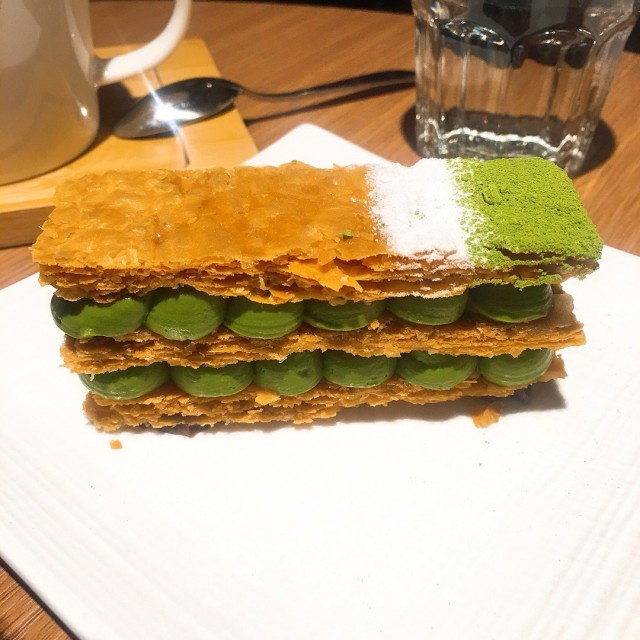 抹茶千層派
