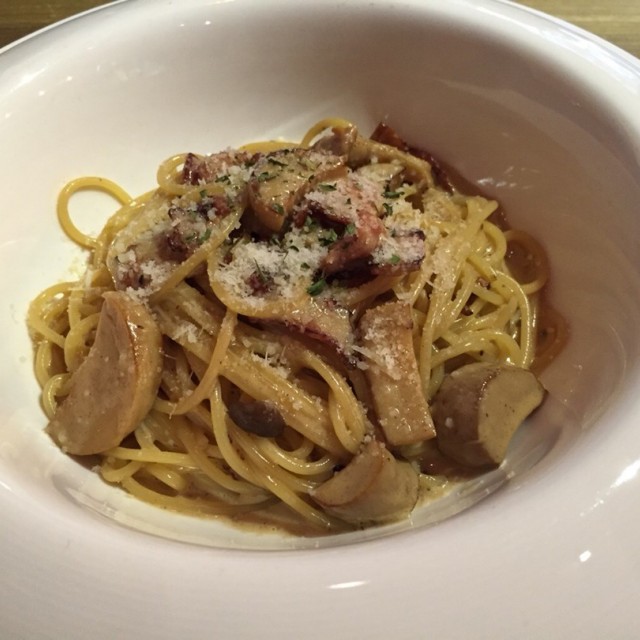 Bacon and Mushroom Pasta