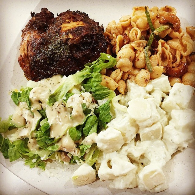 Portuguese Chicken (Spicy) with Potato / Caesar / Tandoori Salad