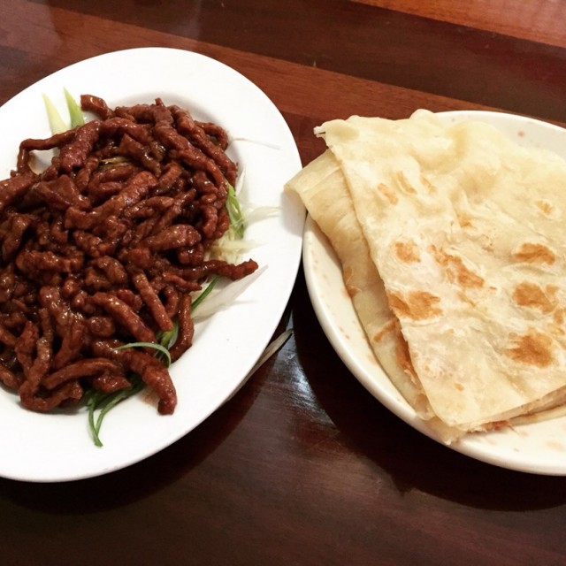 京醬豬肉絲+斤餅