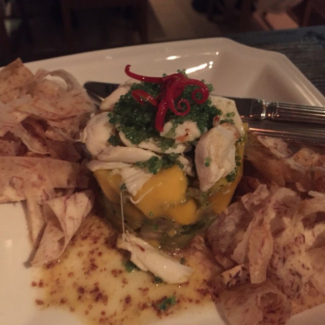 
Tian of Jumbo Lump Crab, Avocado and Mango