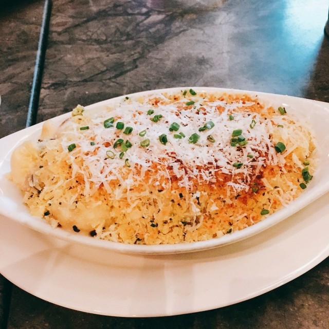 Truffled mac and cheese with wild mushroom