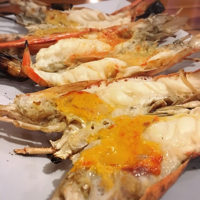 กุ้งแม่น้ำเผา