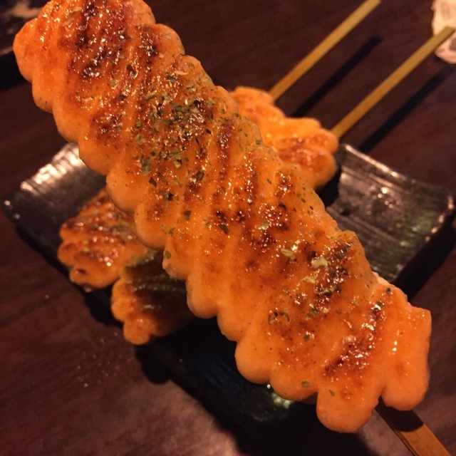 明太子雞肉串