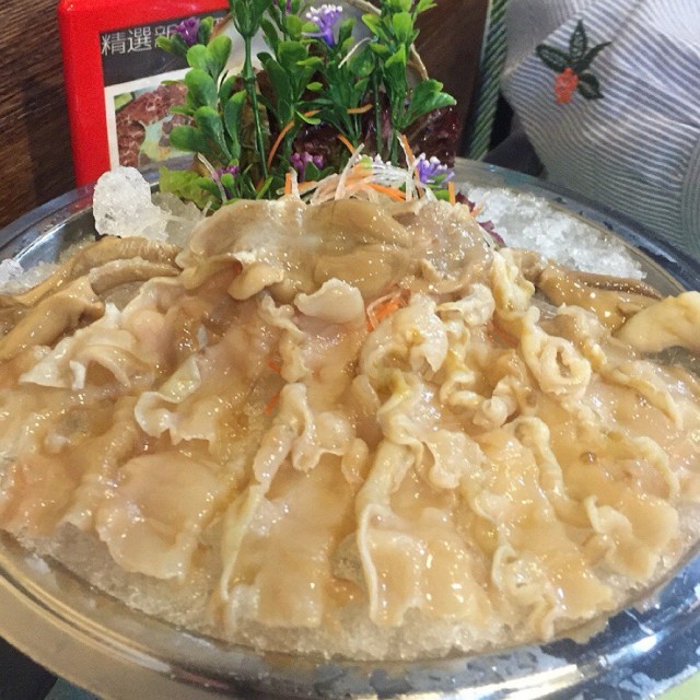 象拔蚌刺身