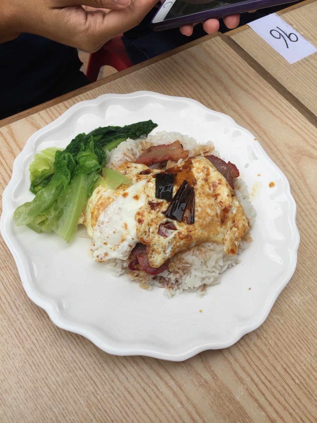 豉油汁叉烧煎蛋饭 $ 42