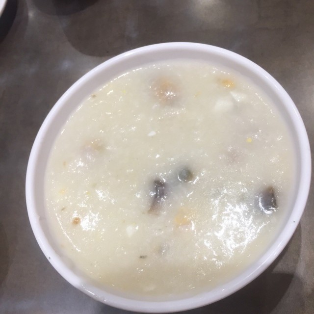 Pork Congee with Century Egg & Salted Egg