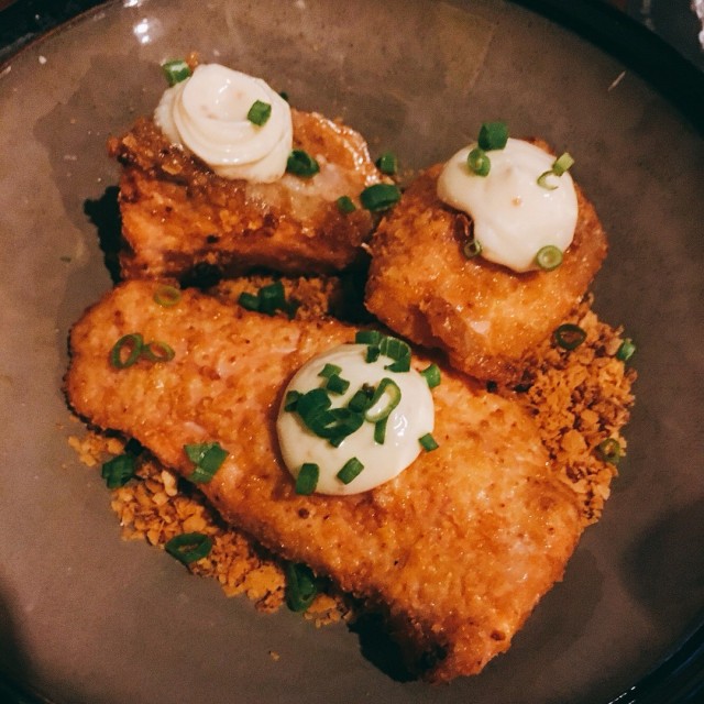 Tom yum cereal salmon