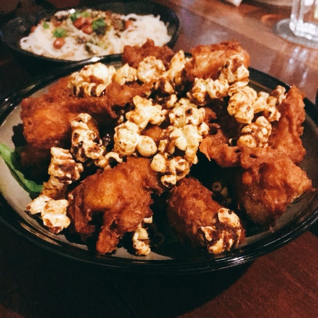Deep-fried spicy cauliflower