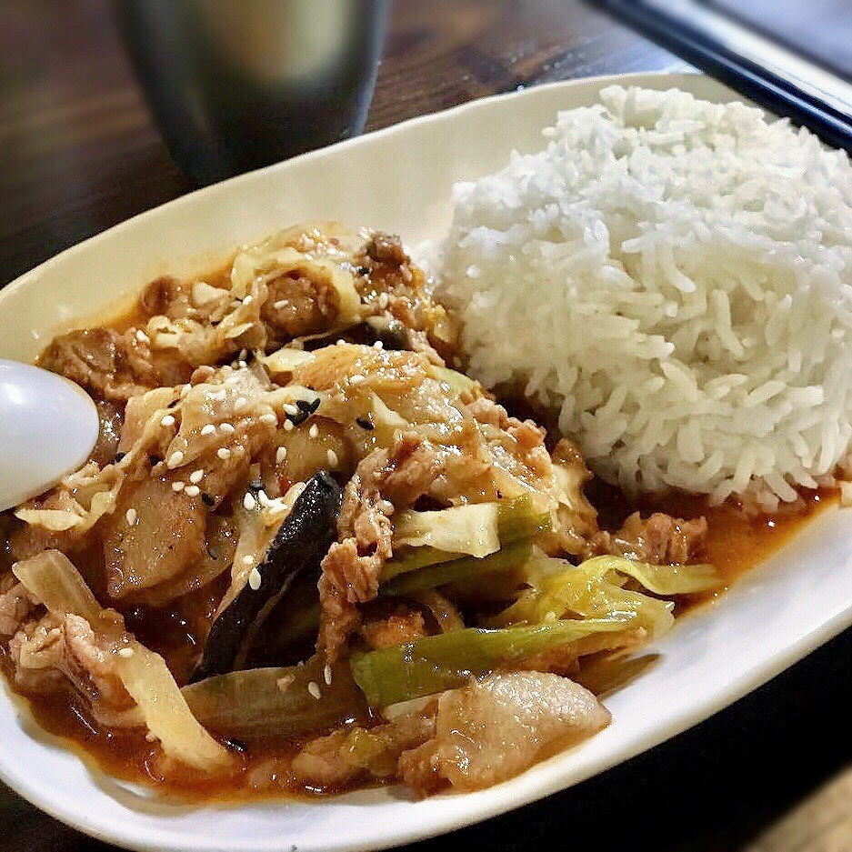 午餐:泡菜腩肉饭