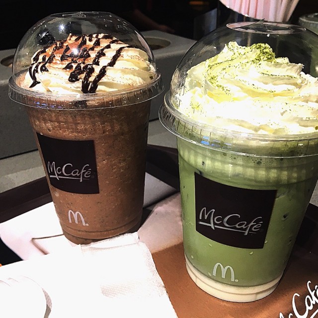 Frappe Dbl Choc & Green Tea Latte