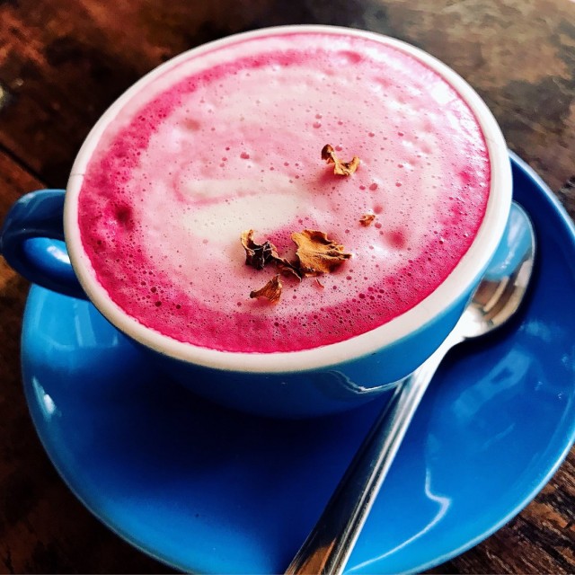 Pink Soy Latte