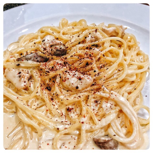 Chicken Alfredo Spaghetti